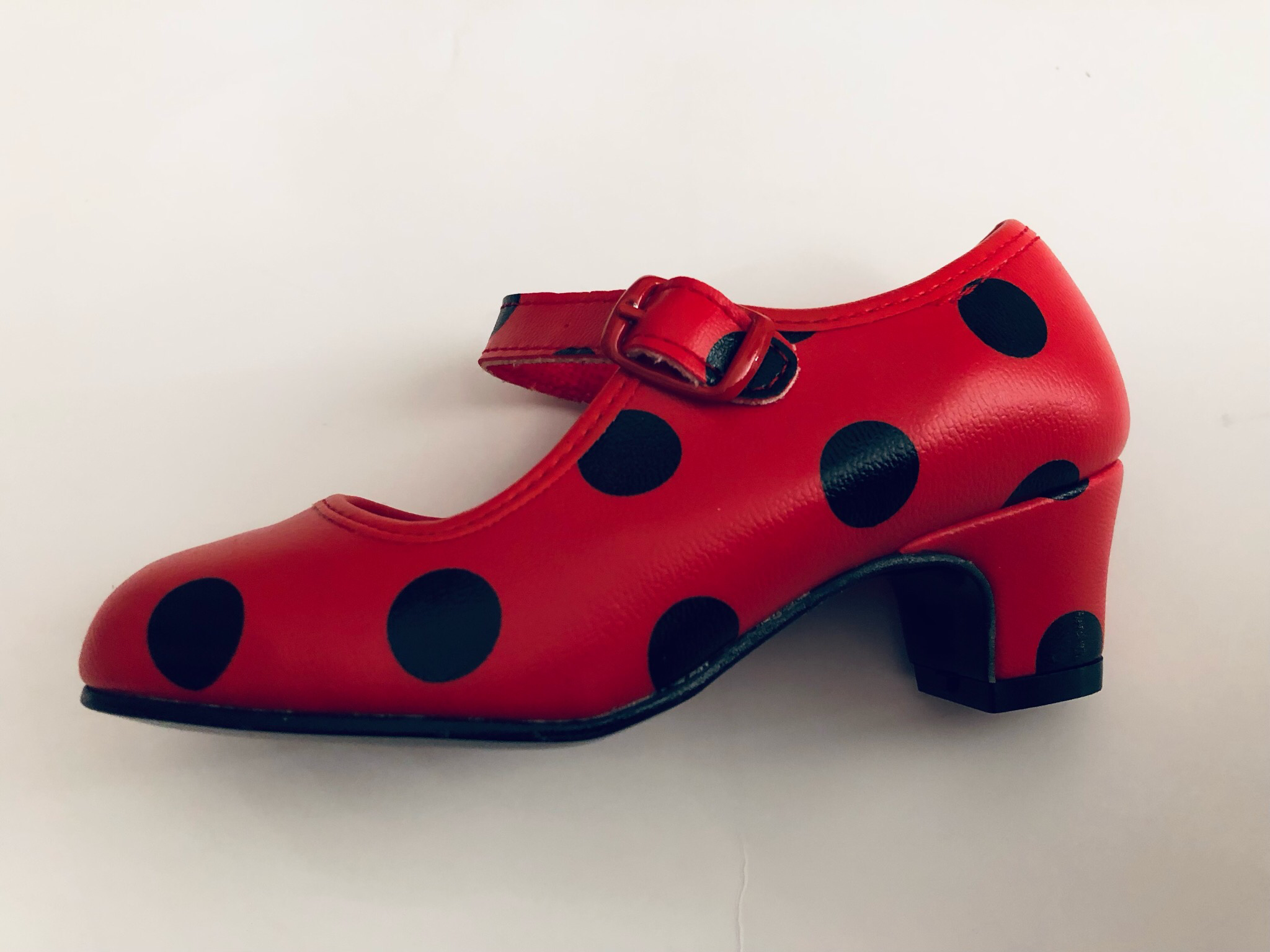 Flamenco Schuh Rot/Schwarz